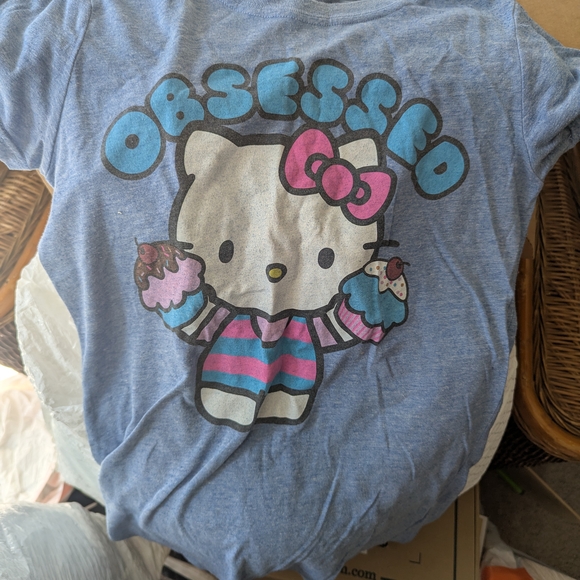 Mighty Fine Blue Hello Kitty Tee - Picture 1 of 3